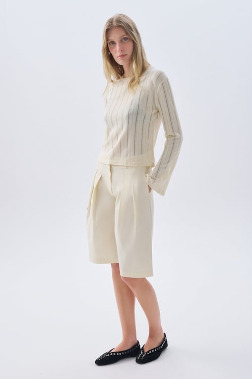  FİTİLLİ UZUN KOLLU BLUZ