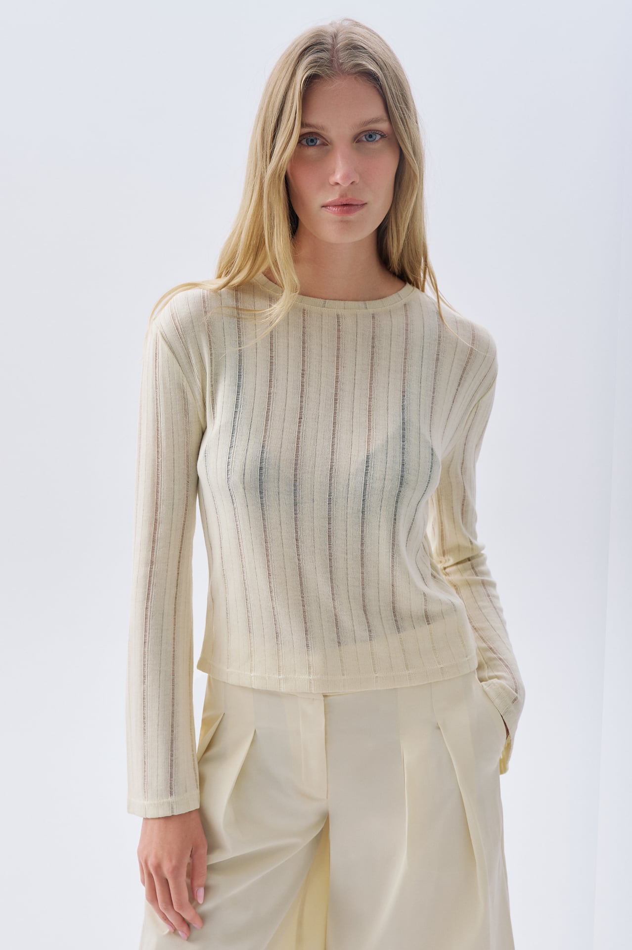 FİTİLLİ UZUN KOLLU BLUZ