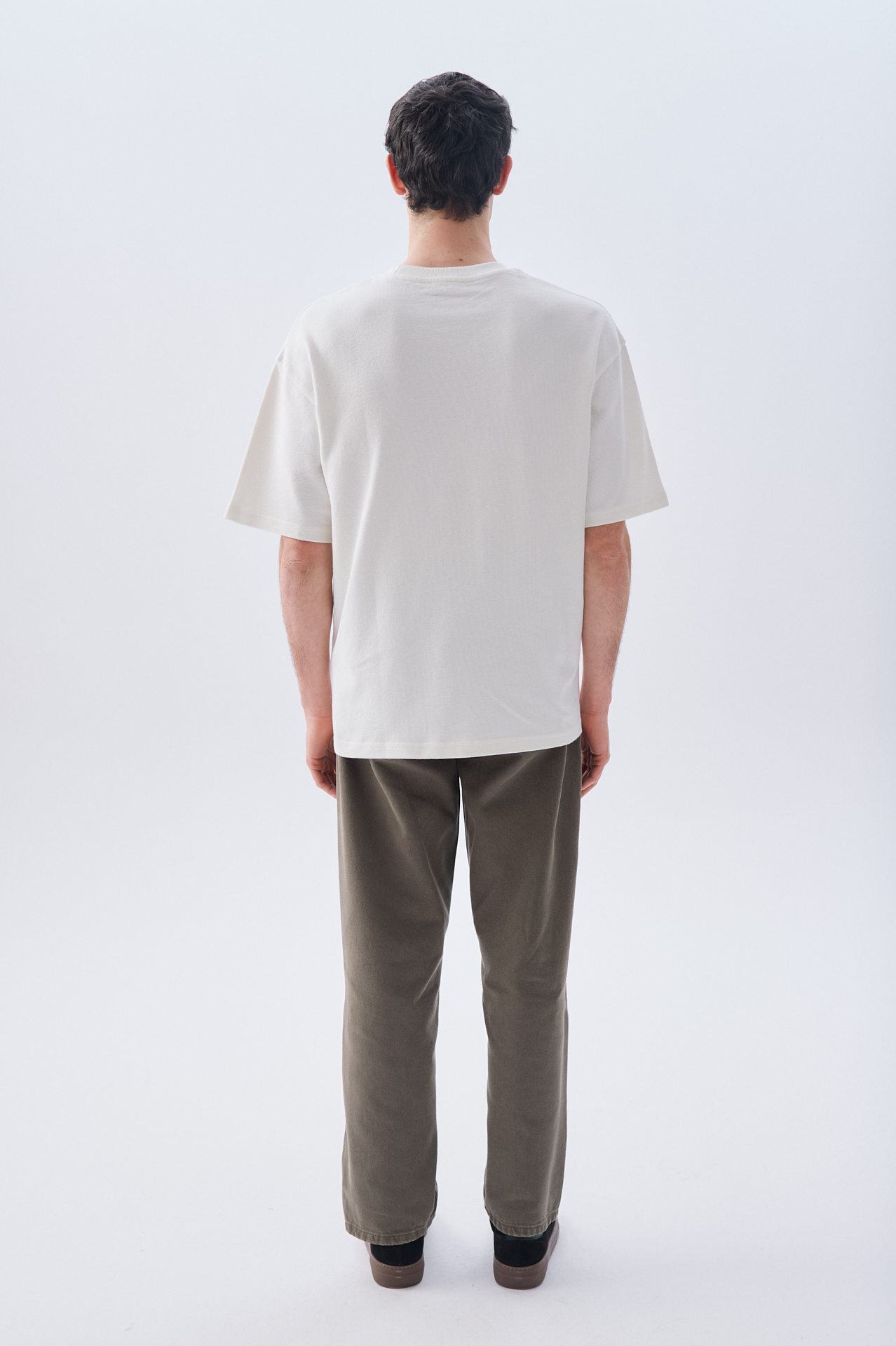 OVERSIZE BİSİKLET YAKA T-SHIRT