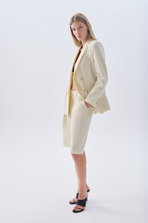  PİLELİ MİDİ BERMUDA ŞORT