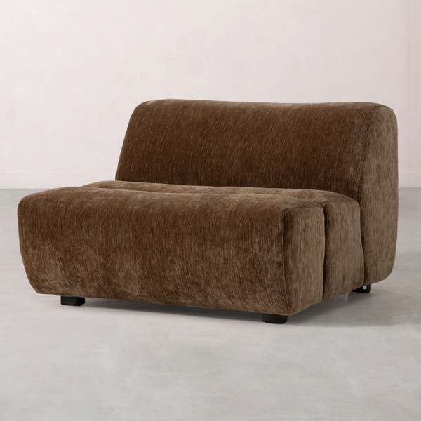 Mudo Concept Marcus Koltuk 100 Cm Kolsuz Modül Brown
