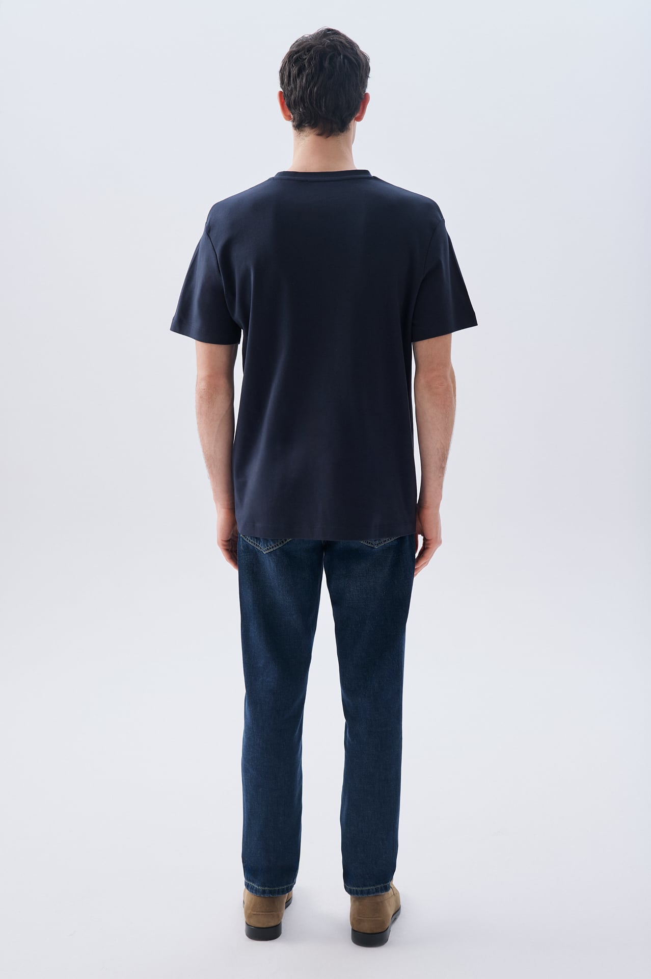 LOOSE FIT BİSİKLET YAKA T-SHIRT