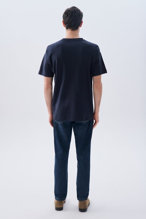 LOOSE FIT BİSİKLET YAKA T-SHIRT