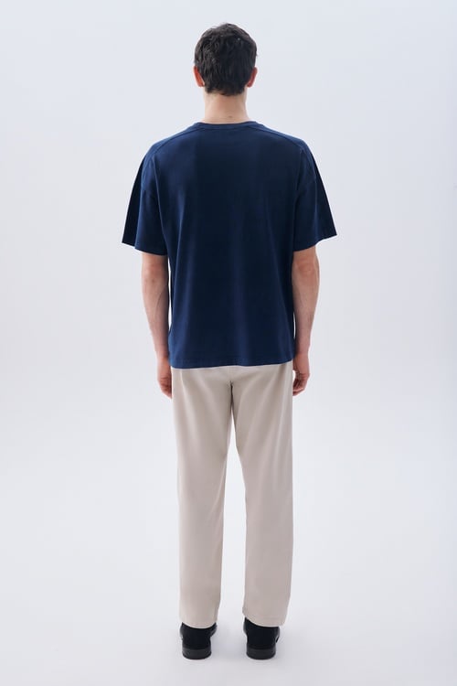  OVERSIZE BİSİKLET YAKA T-SHIRT