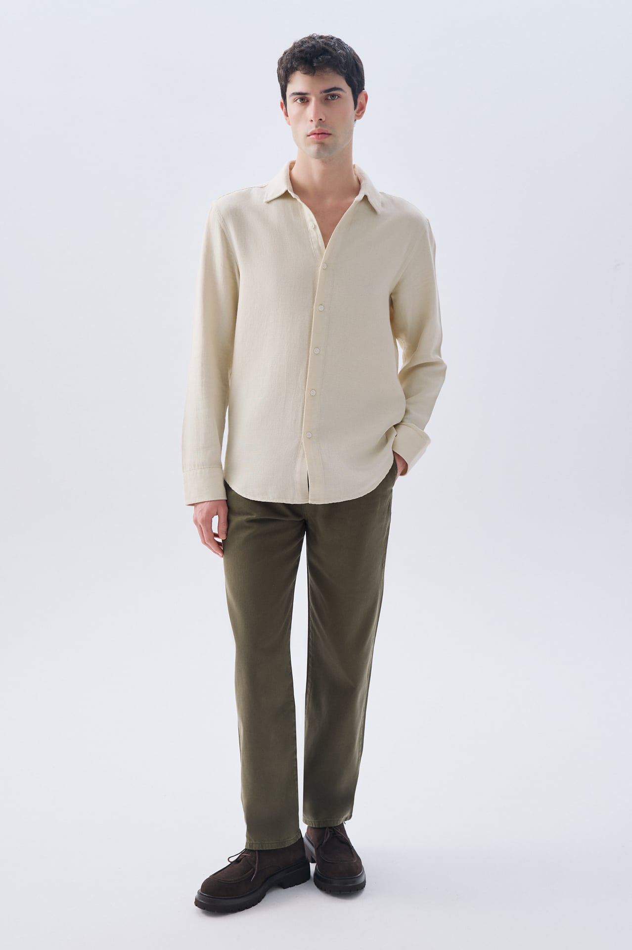 LOOSE FIT BELİ BAĞLAMALI PANTOLON