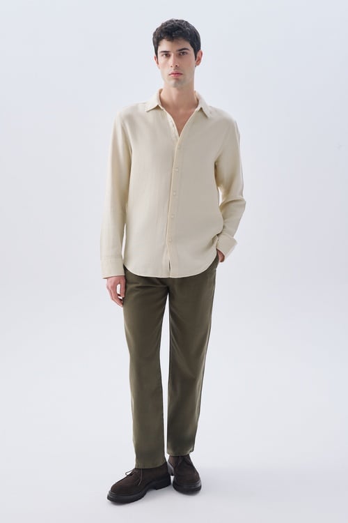 LOOSE FIT BELİ BAĞLAMALI PANTOLON