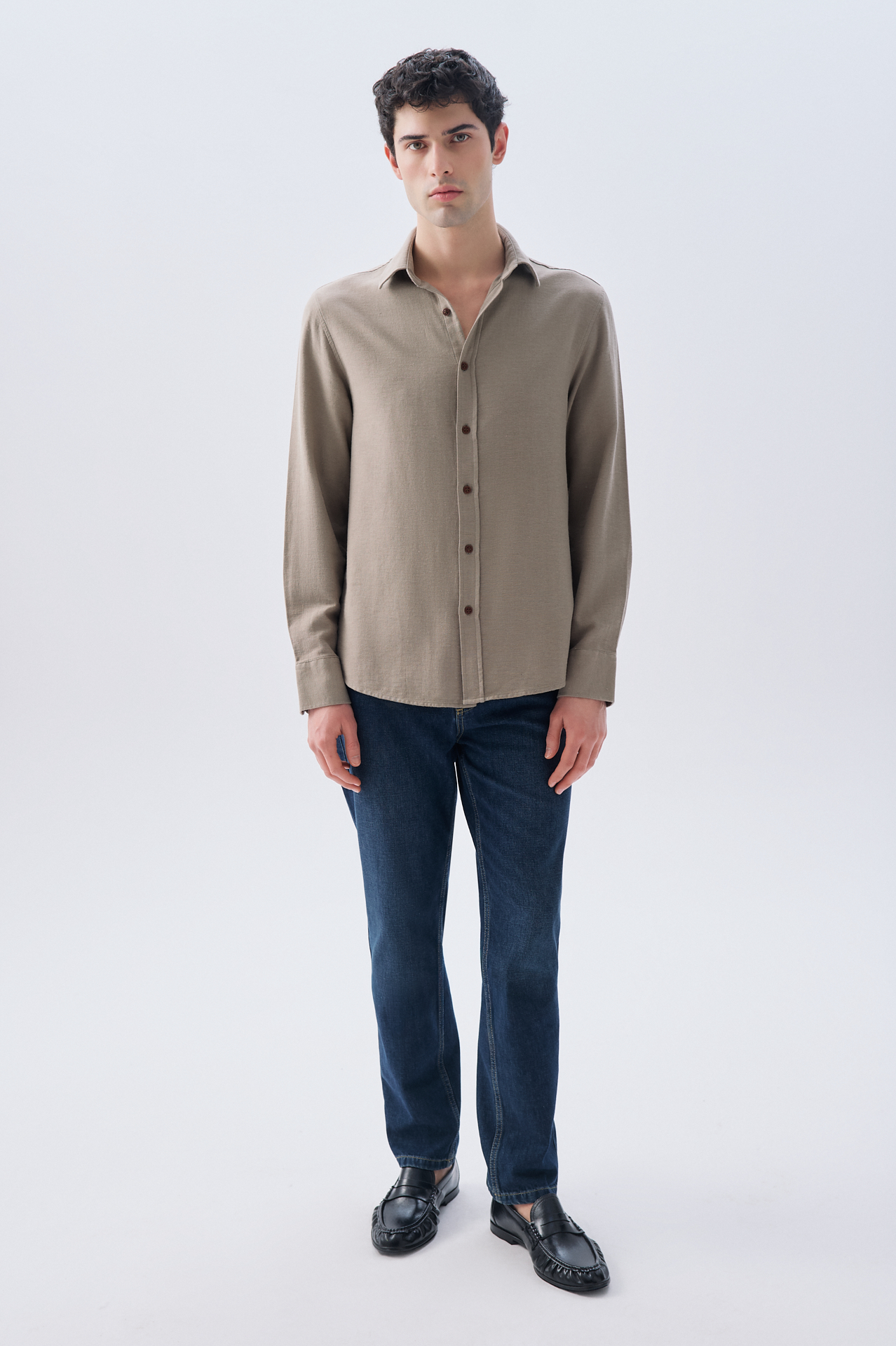 REGULAR FIT UZUN KOLLU GÖMLEK