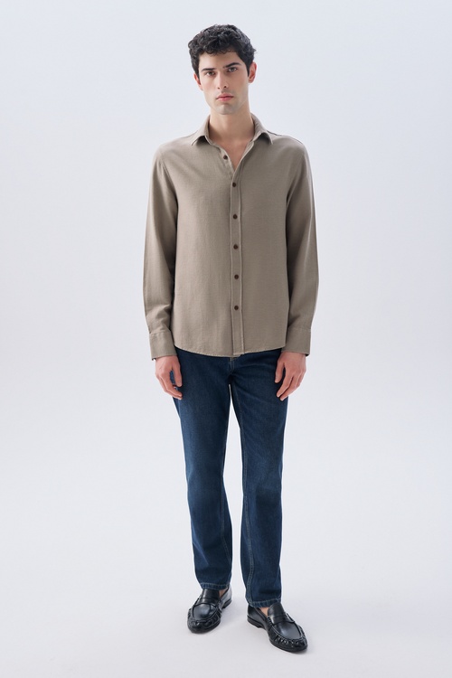 REGULAR FIT UZUN KOLLU GÖMLEK