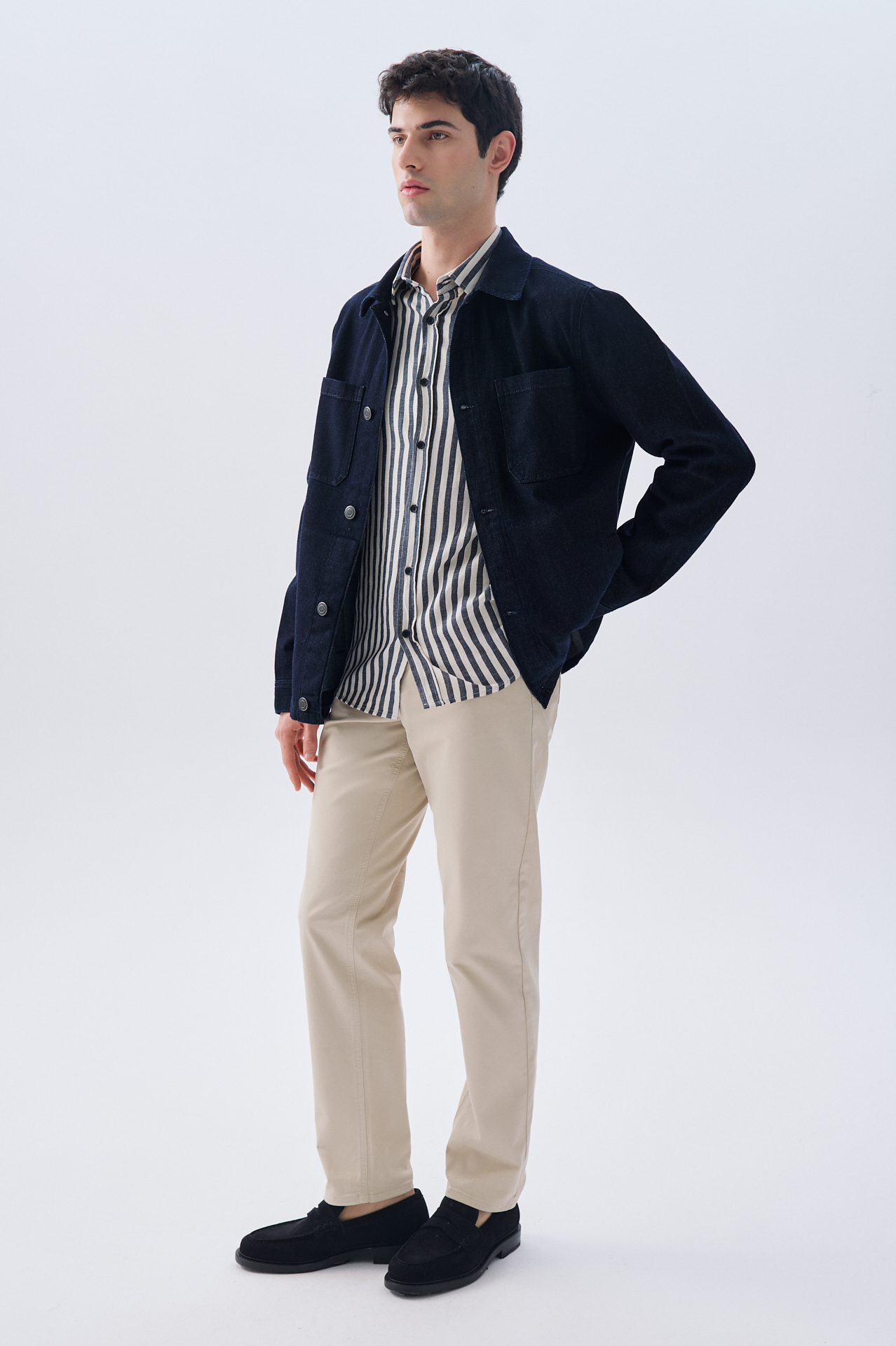 CEP DETAYLI JEAN CEKET