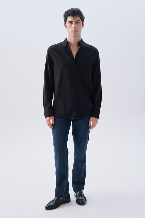 REGULAR FIT UZUN KOLLU GÖMLEK