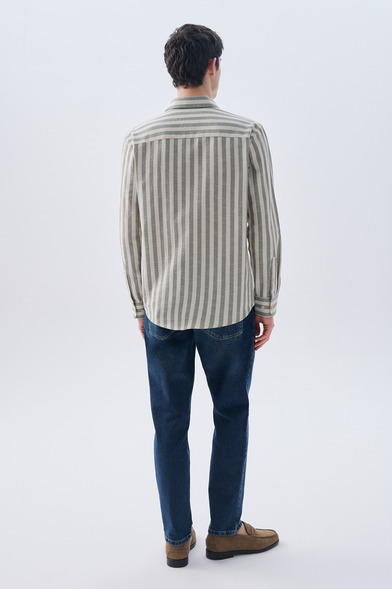 ÇİZGİLİ REGULAR FIT UZUN KOLLU GÖMLEK