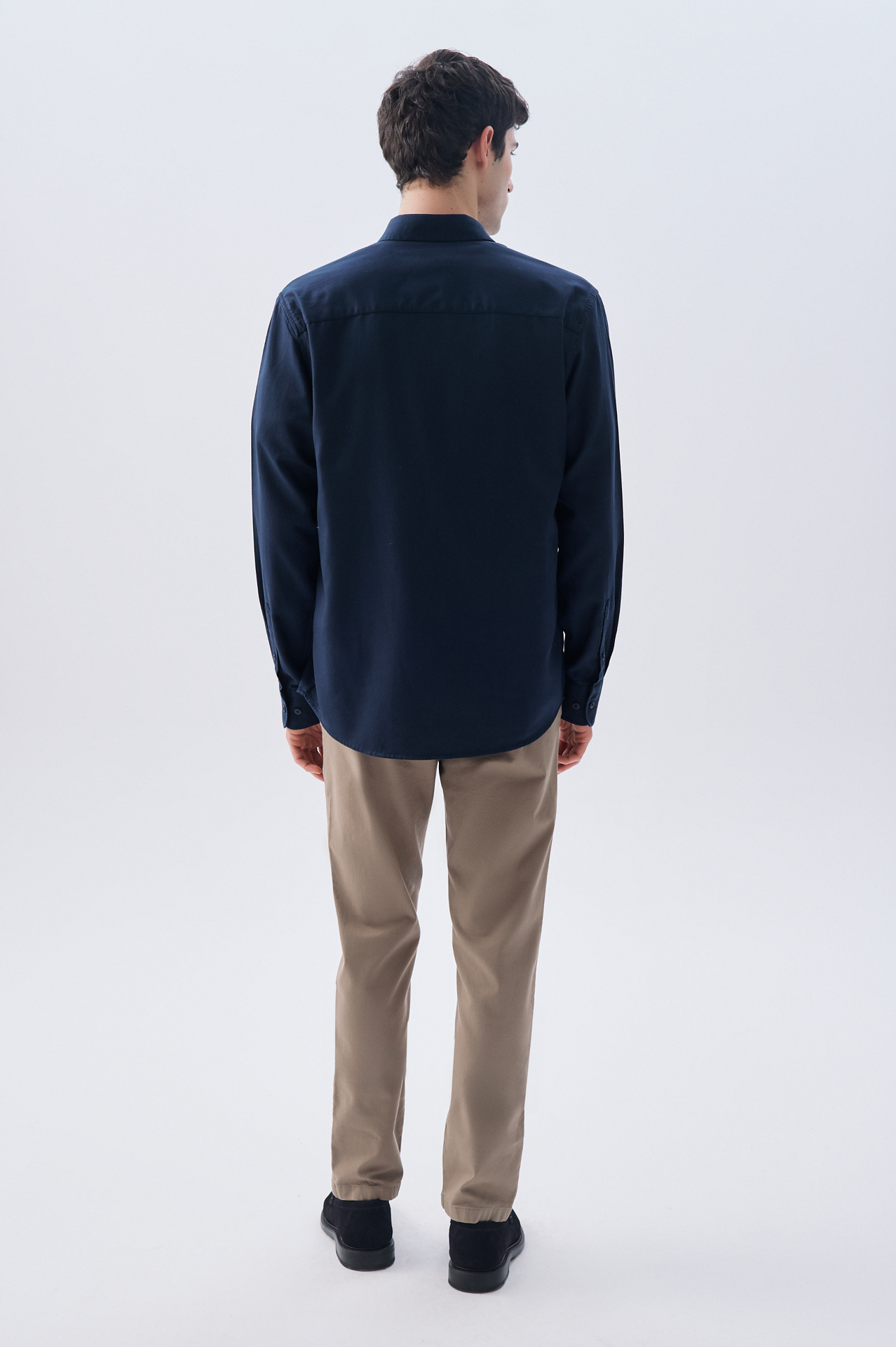 LİYOSEL KARIŞIMLI REGULAR FIT UZUN KOLLU GÖMLEK