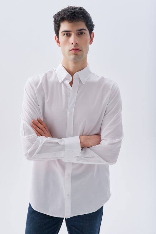 REGULAR FIT UZUN KOLLU GÖMLEK