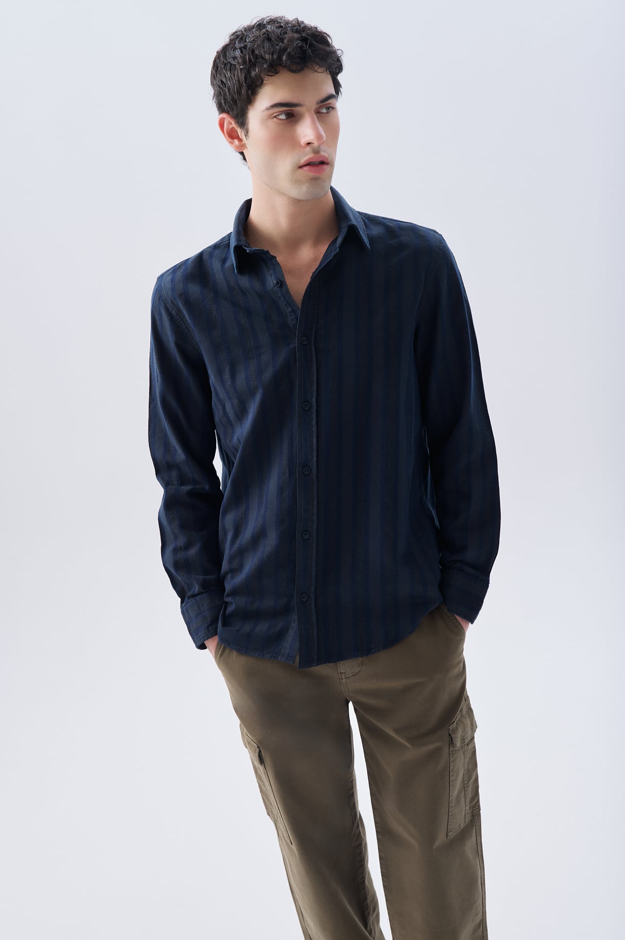 ÇİZGİLİ REGULAR FIT UZUN KOLLU GÖMLEK