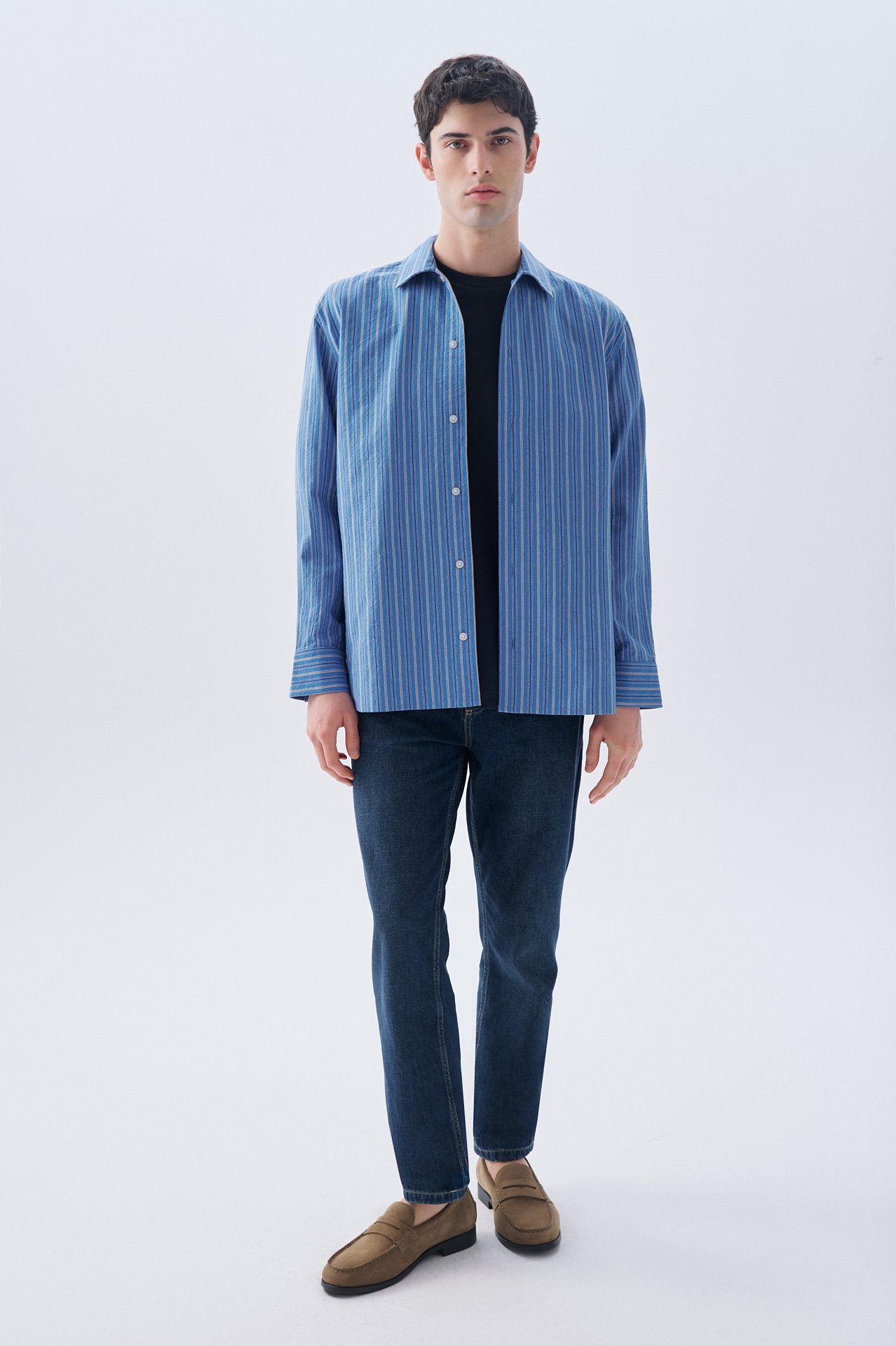 ÇİZGİLİ COMFORT FIT UZUN KOLLU GÖMLEK