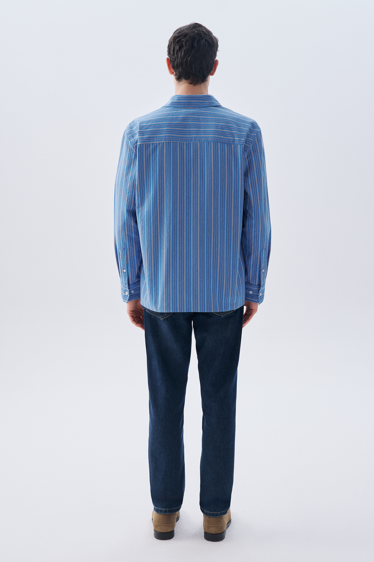 ÇİZGİLİ COMFORT FIT UZUN KOLLU GÖMLEK