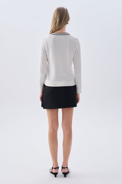 V YAKA FITTED TRİKO HIRKA