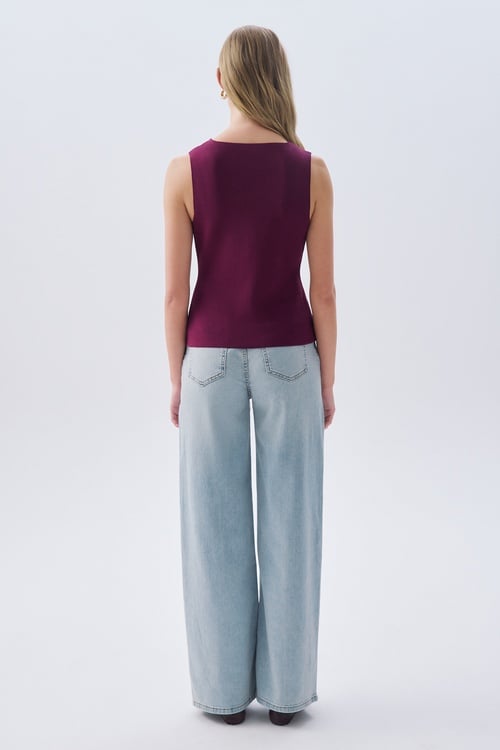 FITTED V YAKA TRİKO YELEK