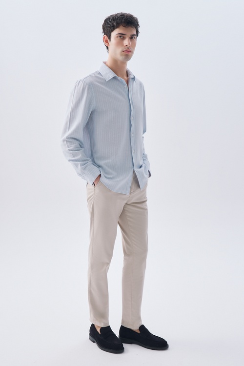 ÇİZGİLİ REGULAR FIT UZUN KOLLU GÖMLEK