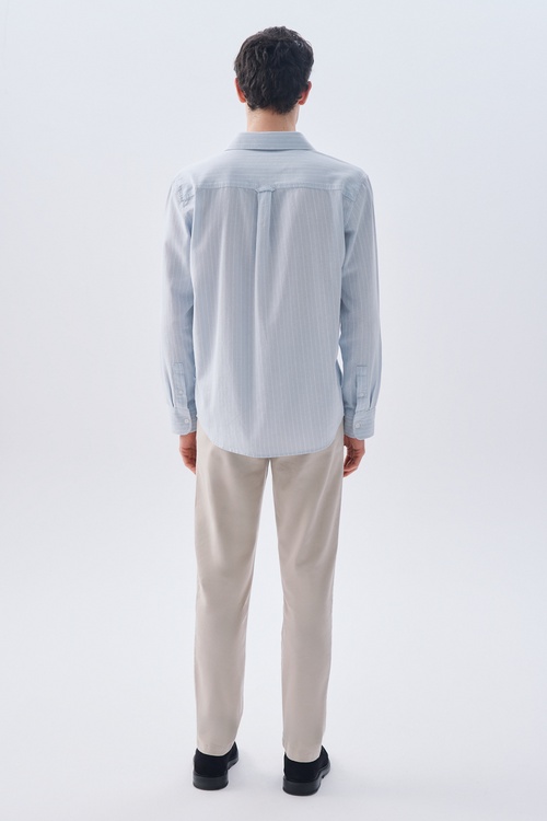 ÇİZGİLİ REGULAR FIT UZUN KOLLU GÖMLEK