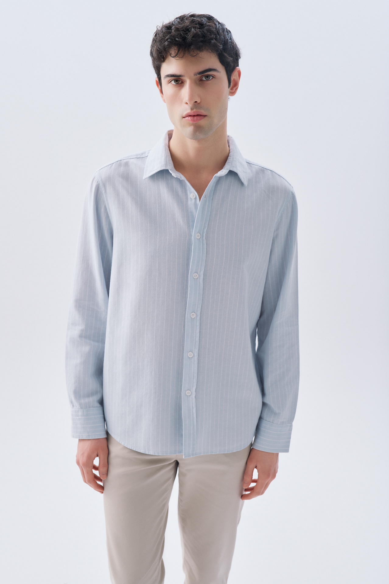 ÇİZGİLİ REGULAR FIT UZUN KOLLU GÖMLEK