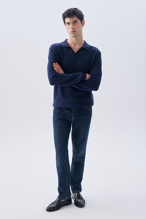 MULİNELİ POLO YAKA KAZAK