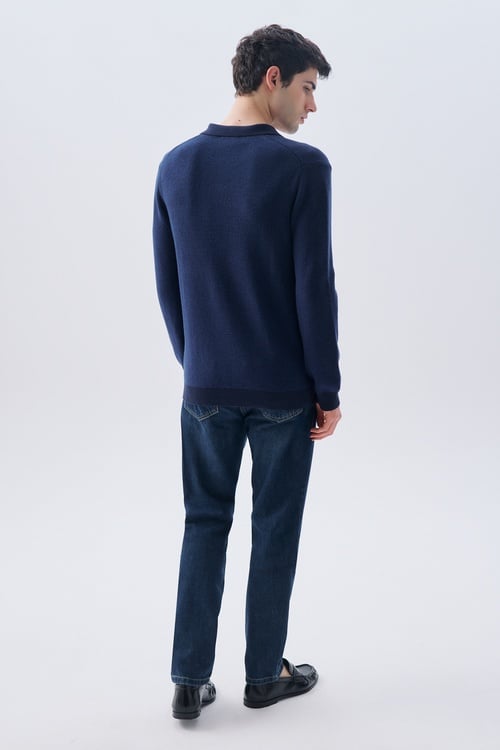 MULİNELİ POLO YAKA KAZAK