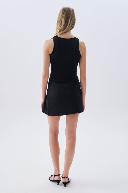 FITTED U YAKA KOLSUZ BLUZ