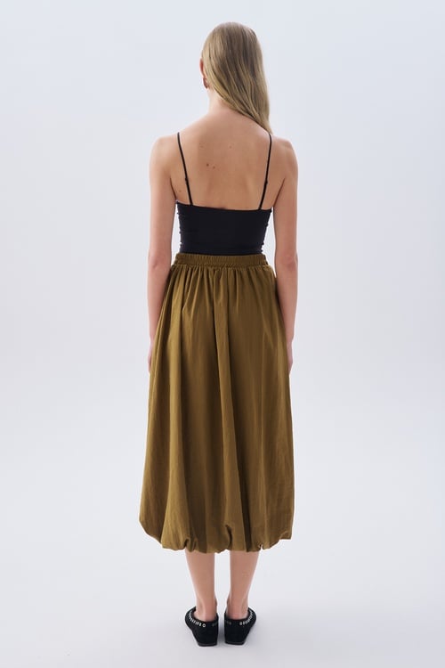 BELİ LASTİKLİ BALON MİDİ ETEK