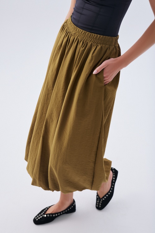  BELİ LASTİKLİ BALON MİDİ ETEK