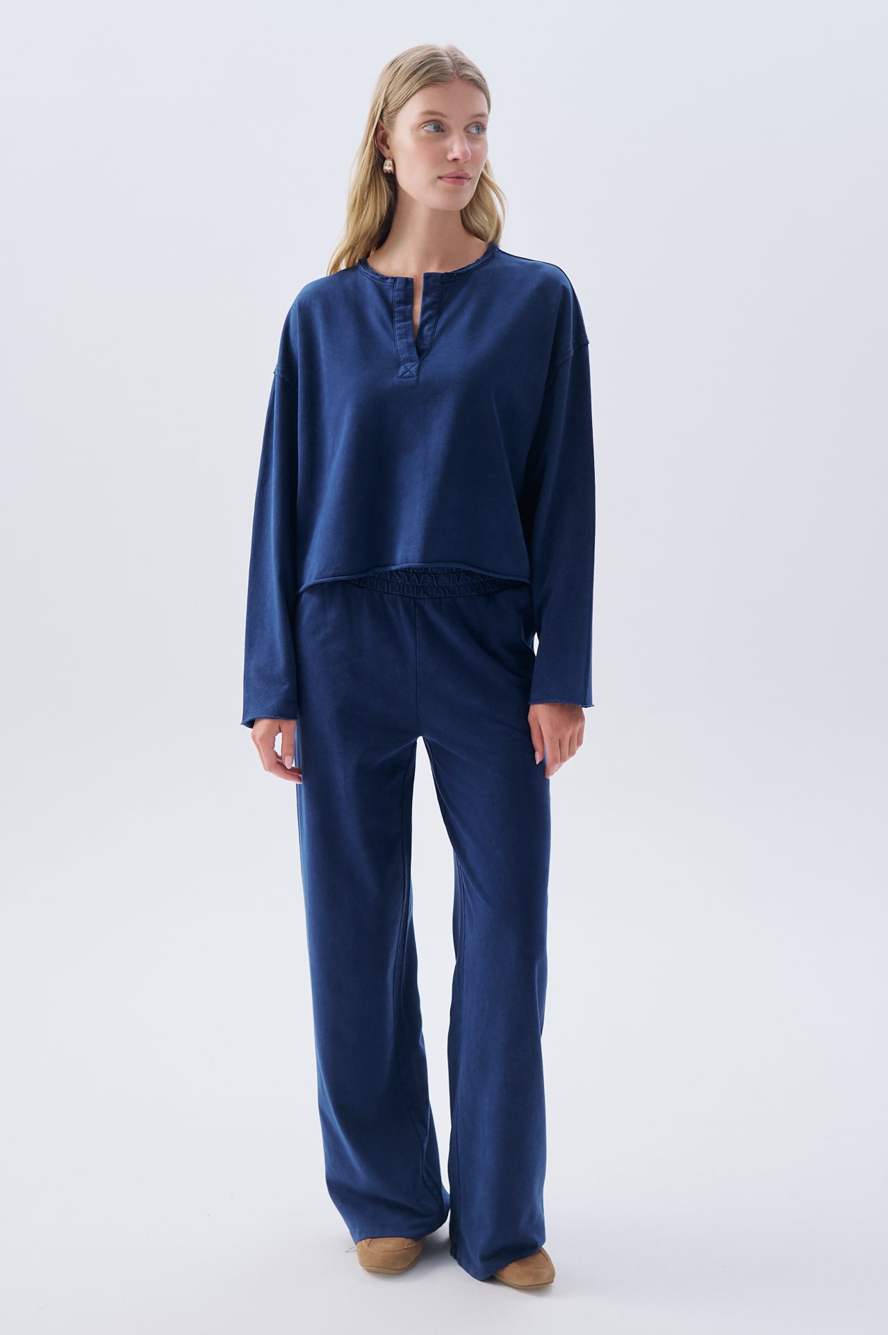 REGULAR FIT BELİ LASTİKLİ PANTOLON