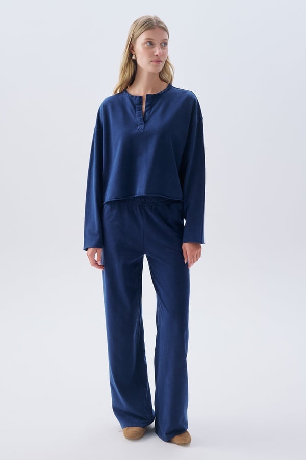 REGULAR FIT BELİ LASTİKLİ PANTOLON