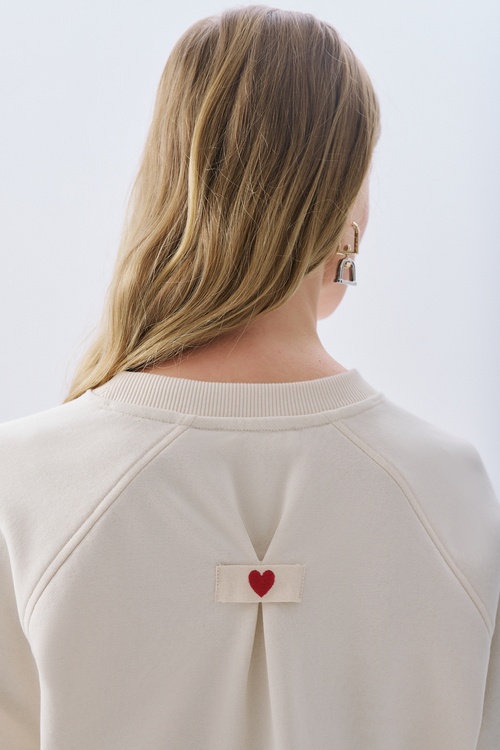 OVERSIZE BİSİKLET YAKA SWEATSHIRT