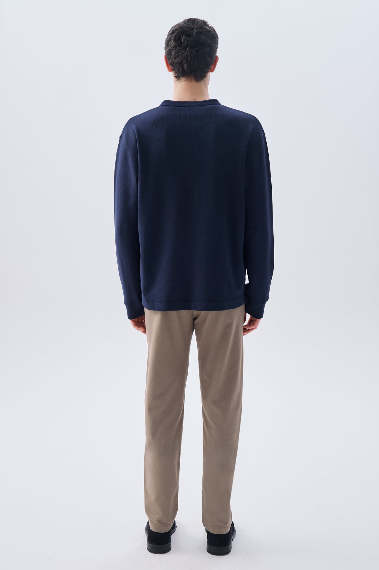 COMFORT FIT HENLEY YAKA SWEATSHIRT