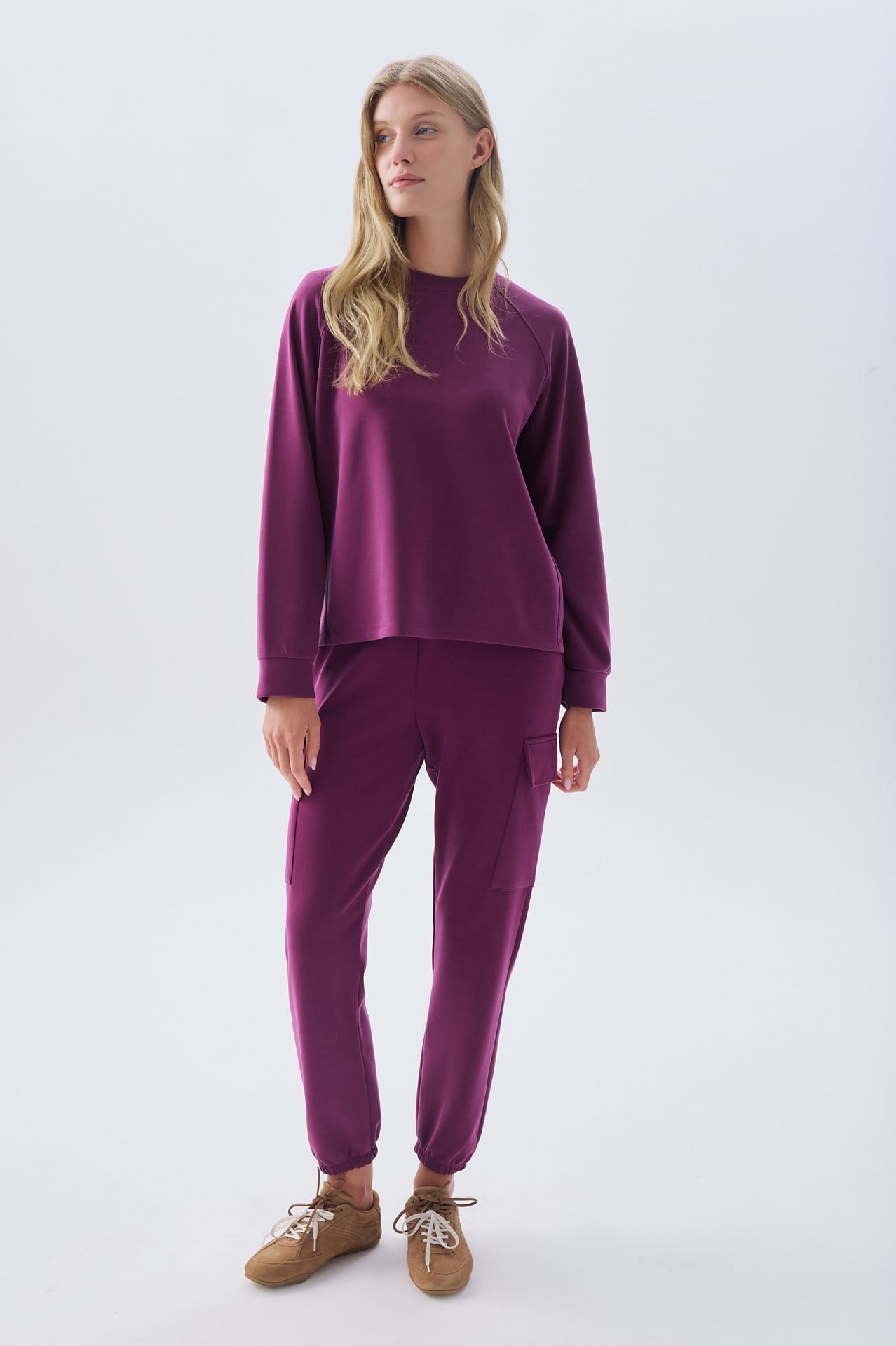 MODAL KARIŞIMLI BELİ BAĞLAMALI JOGGER PANTOLON