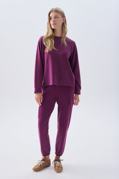 MODAL KARIŞIMLI BELİ BAĞLAMALI JOGGER PANTOLON