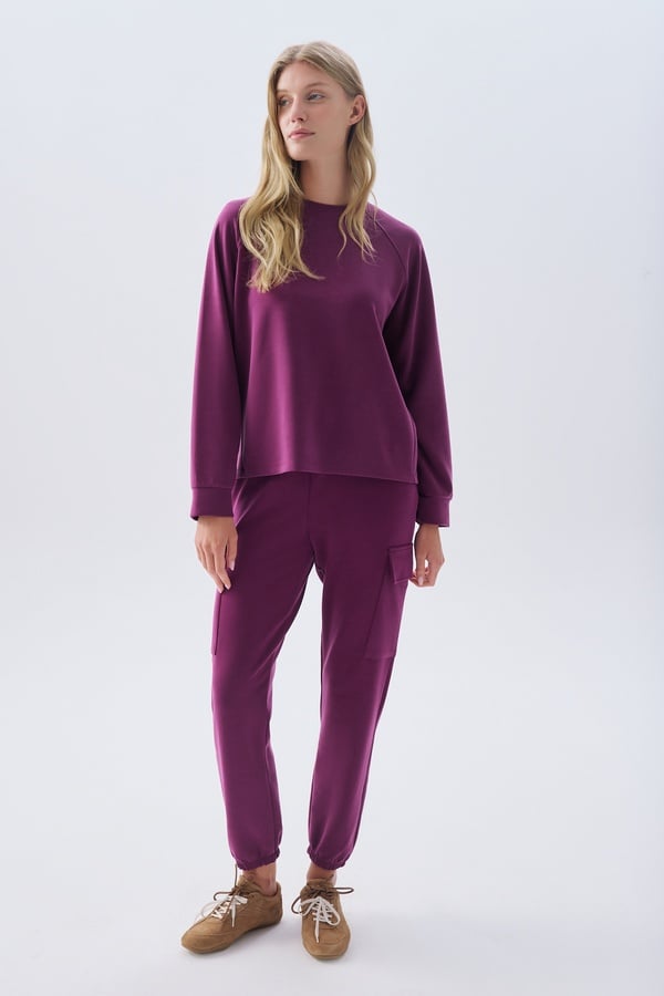 MODAL KARIŞIMLI BELİ BAĞLAMALI JOGGER PANTOLON