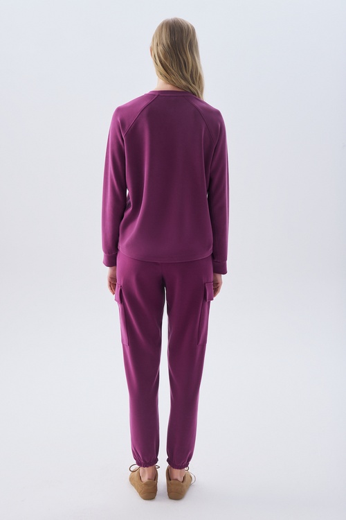 MODAL KARIŞIMLI BİSİKLET YAKA SWEATSHIRT