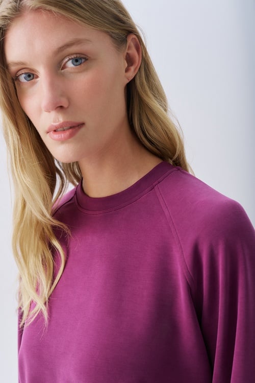 MODAL KARIŞIMLI BİSİKLET YAKA SWEATSHIRT