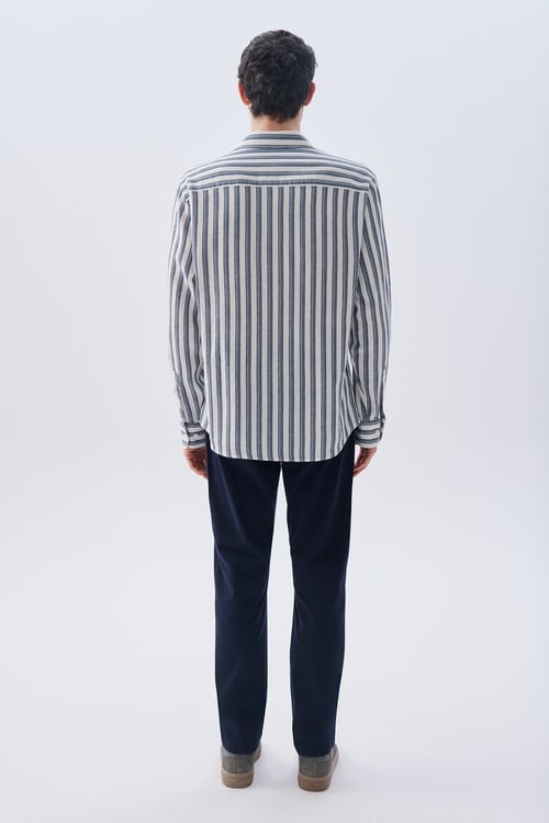 ÇİZGİLİ REGULAR FIT UZUN KOLLU GÖMLEK