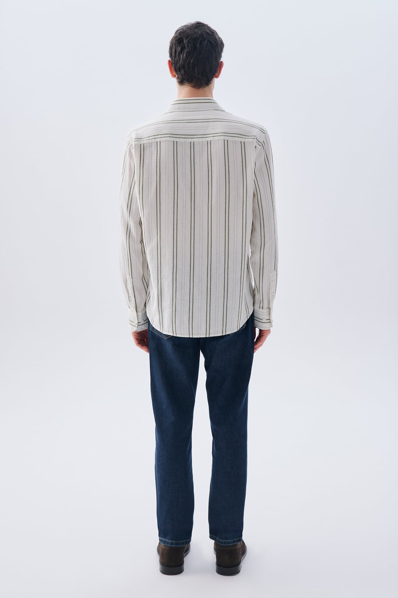 ÇİZGİLİ REGULAR FIT UZUN KOLLU GÖMLEK