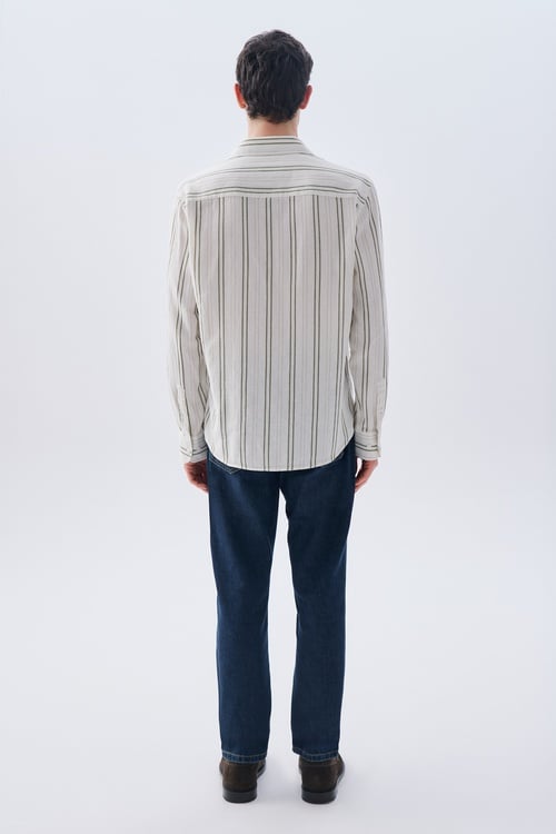 ÇİZGİLİ REGULAR FIT UZUN KOLLU GÖMLEK