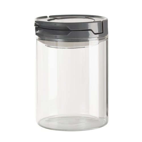 CAM KAVANOZ VAKUMLU KAPAK GRİ 400 ML