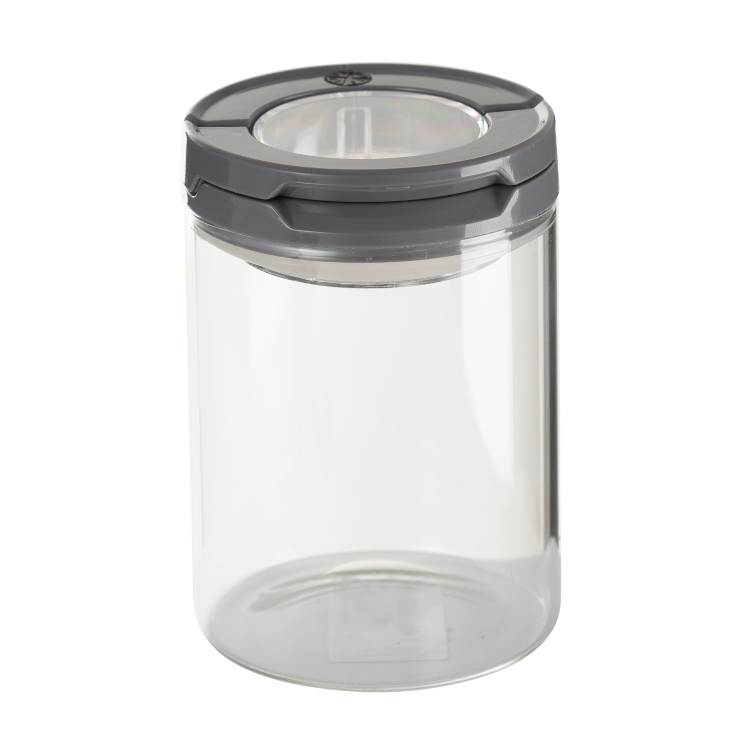 CAM KAVANOZ VAKUMLU KAPAK GRİ 400 ML