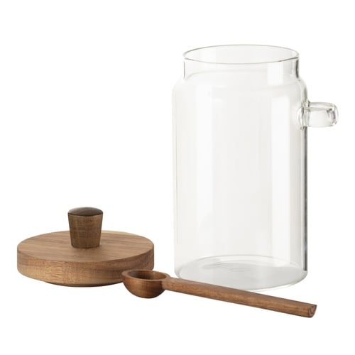 CAM KAVANOZ AKASYA KAPAK&KAŞIK 900 ML