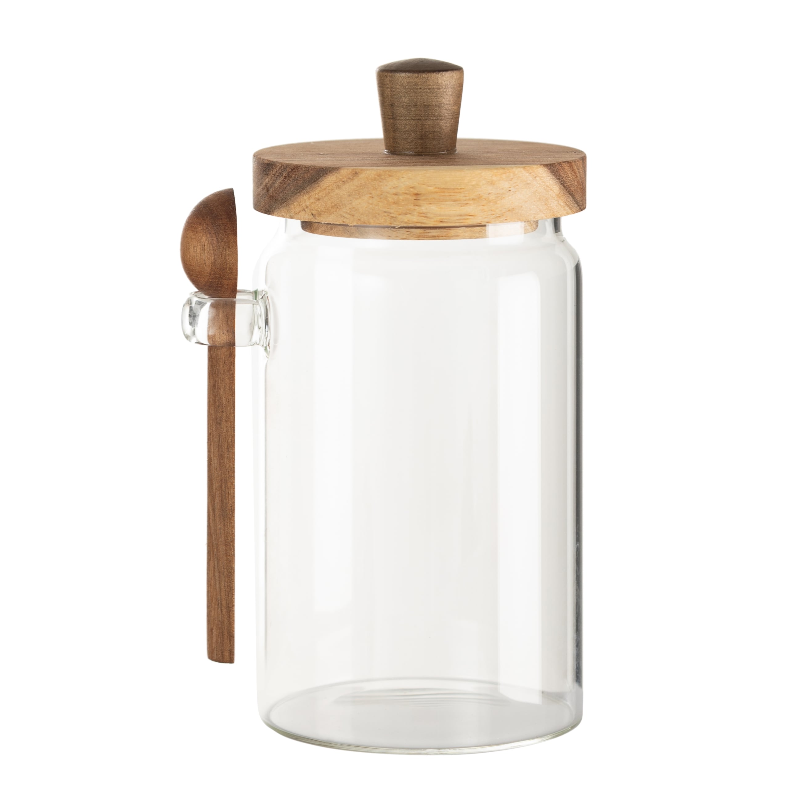 CAM KAVANOZ AKASYA KAPAK&KAŞIK 900 ML