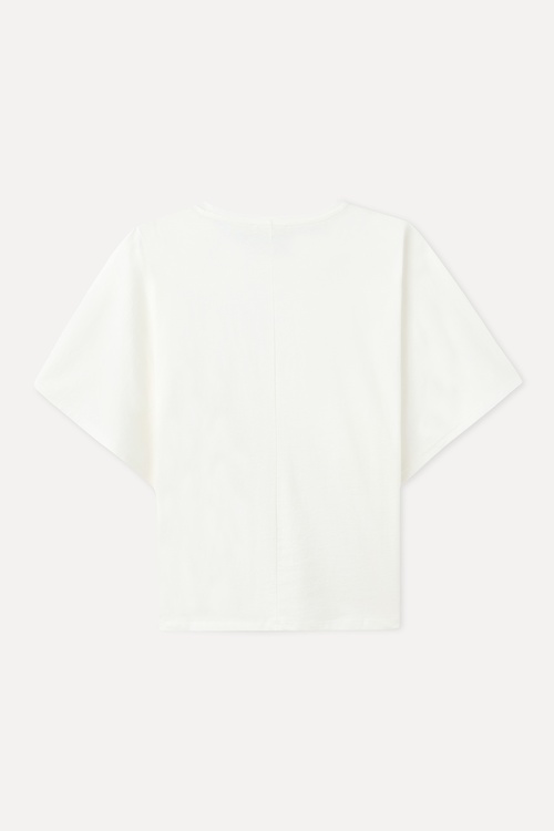 OVERSIZE DÜŞÜK KOL BİSİKLET YAKA T-SHIRT