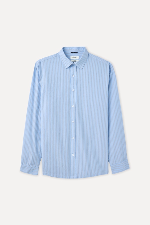 ÇİZGİLİ COMFORT FIT UZUN KOLLU GÖMLEK