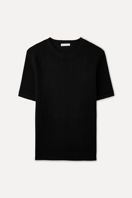 TEKSTÜRLÜ BİSİKLET YAKA KAZAK