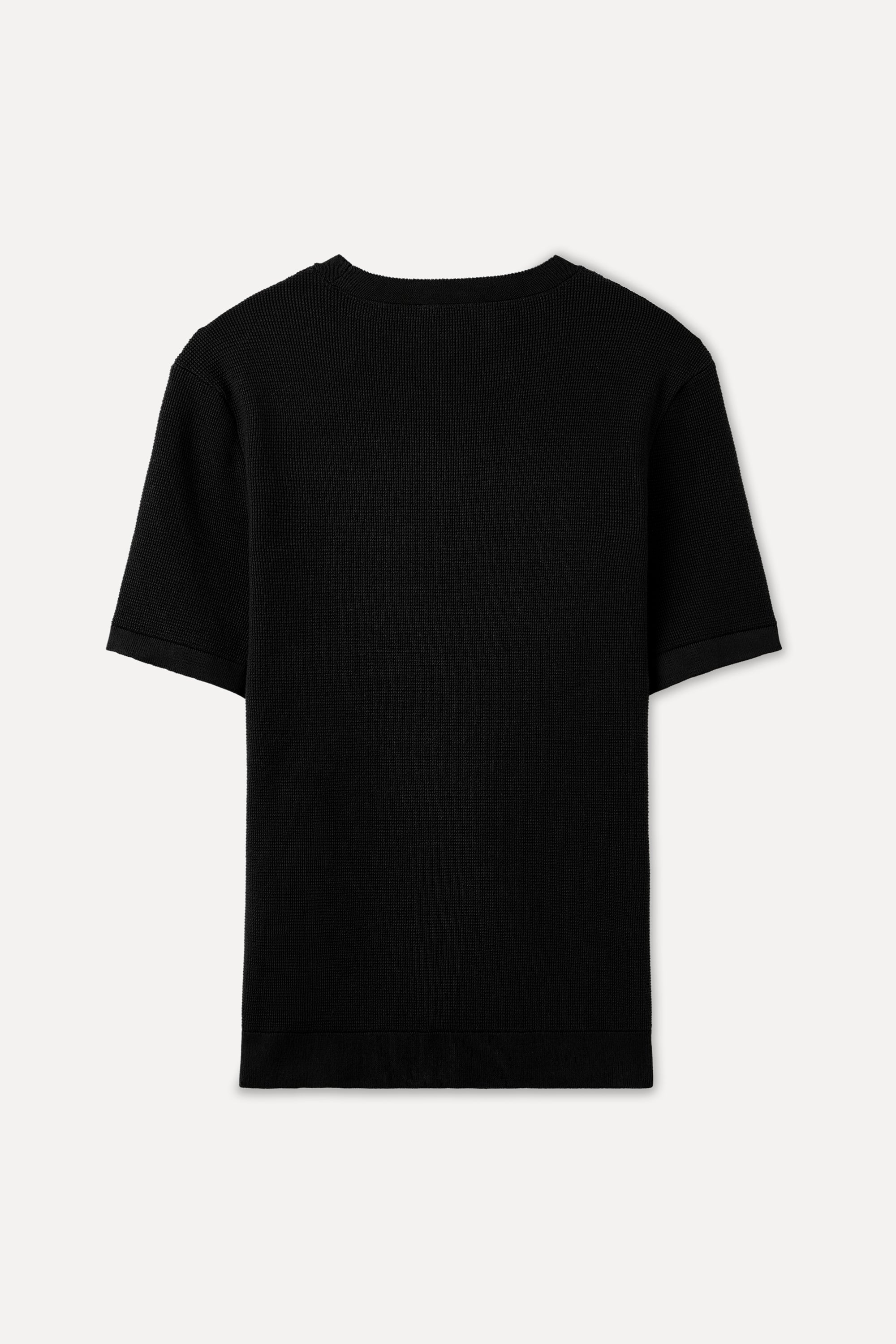 TEKSTÜRLÜ BİSİKLET YAKA KAZAK